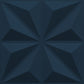Navy Blue Crystal Design 3D Wall Panel Front View-1