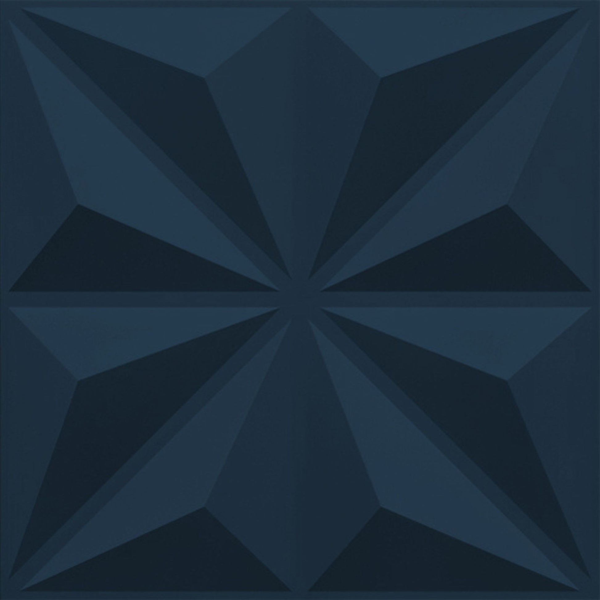 Navy Blue Crystal Design 3D Wall Panel Front View-1