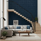 Navy Blue Crystal Design 3D Wall Panel View-2