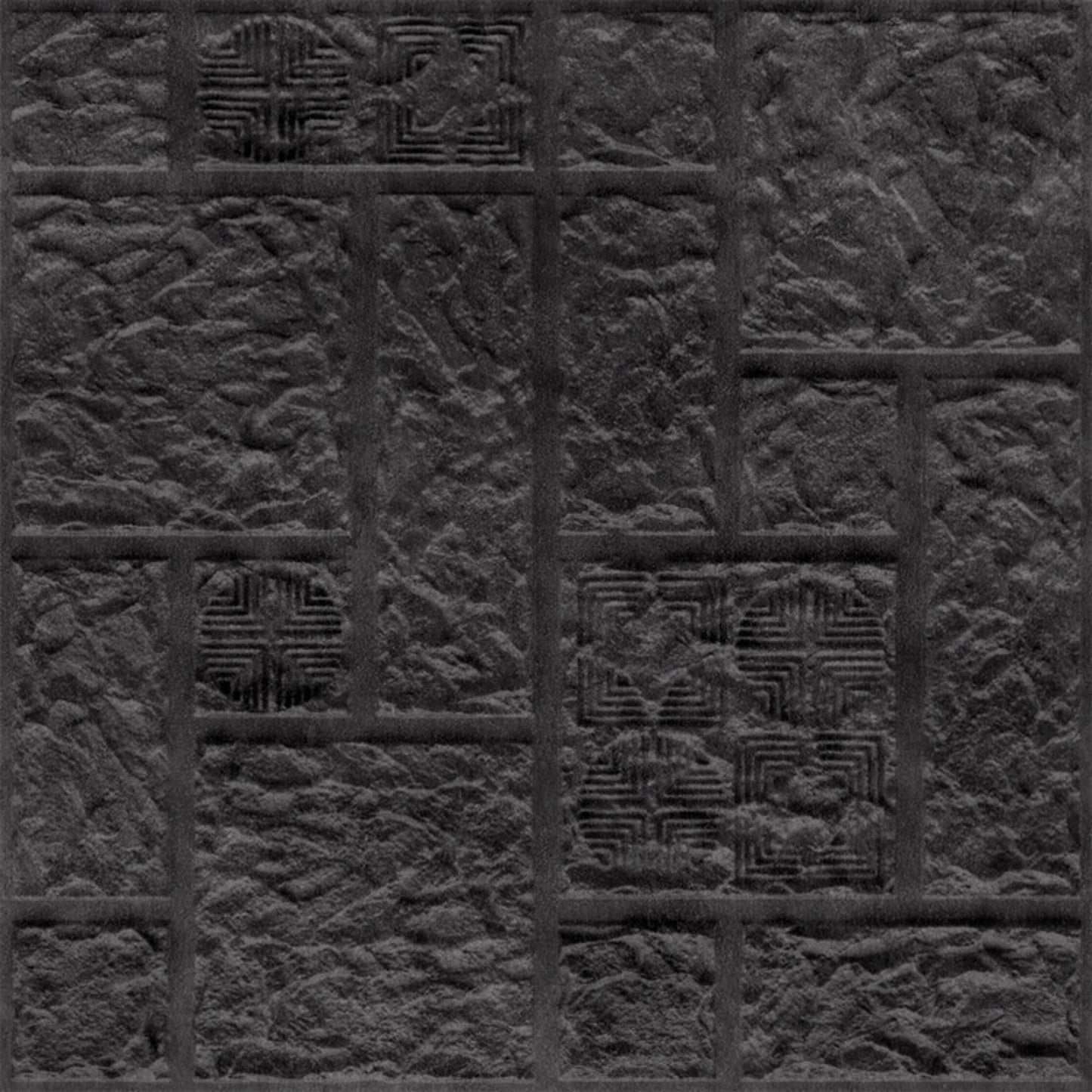 Nexa Gray Self Adhesive Wall Panels Abstract Design