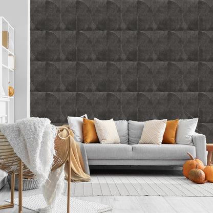 Nexa Gray Self Adhesive Panels Circle Design