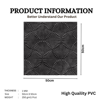 Nexa Gray Self Adhesive Panels Hand Fan Design