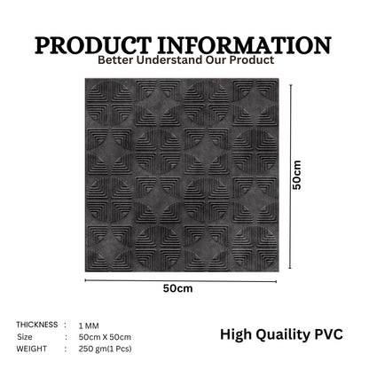 Nexa Gray Self Adhesive Panels Quarter Circle Design
