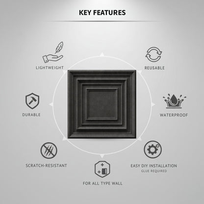 Nexa Gray  3D Wall Panels Accent Design2