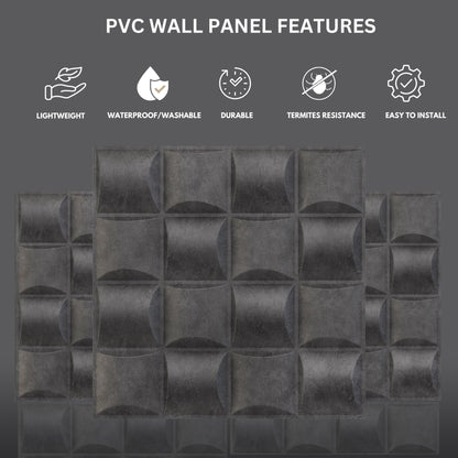 Nexa Gray Block Design 3D Wall Panel View-1
