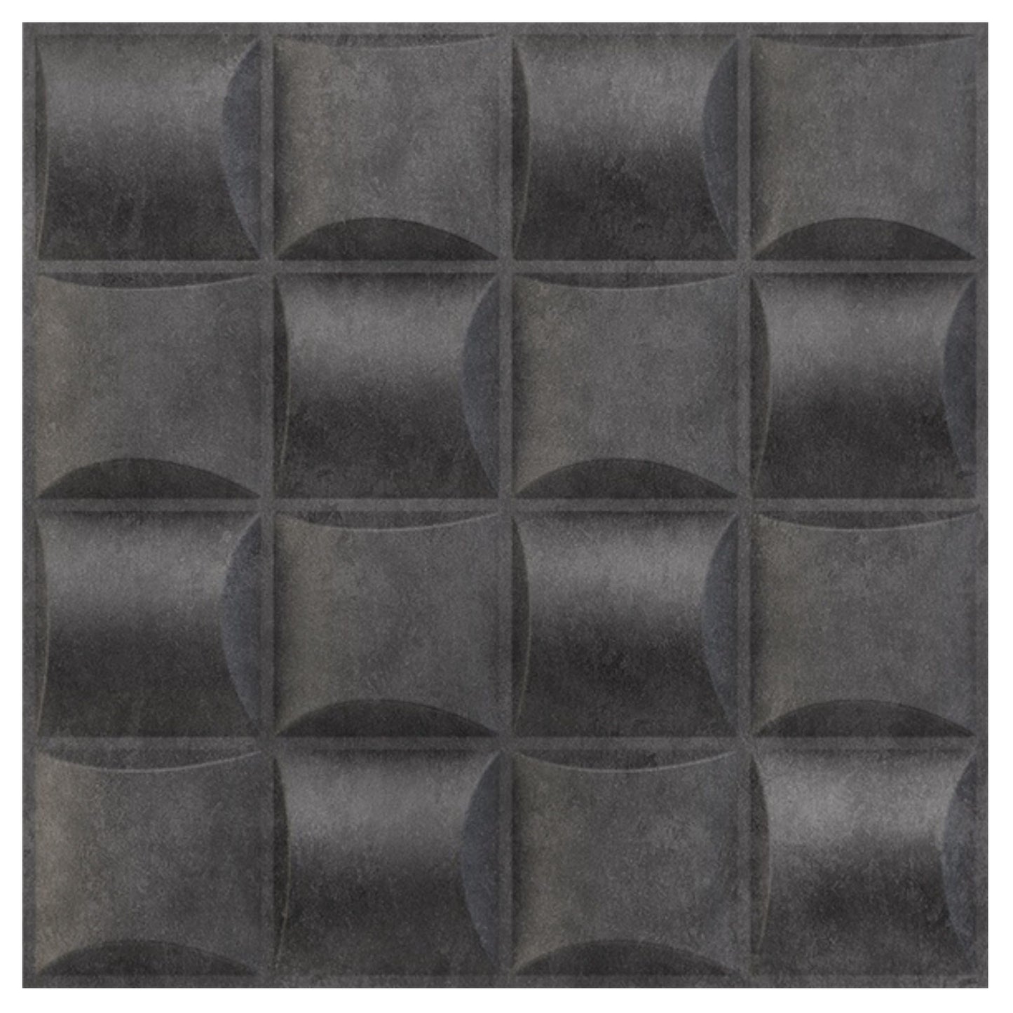 Nexa Gray Block Design 3D Wall Panel View
