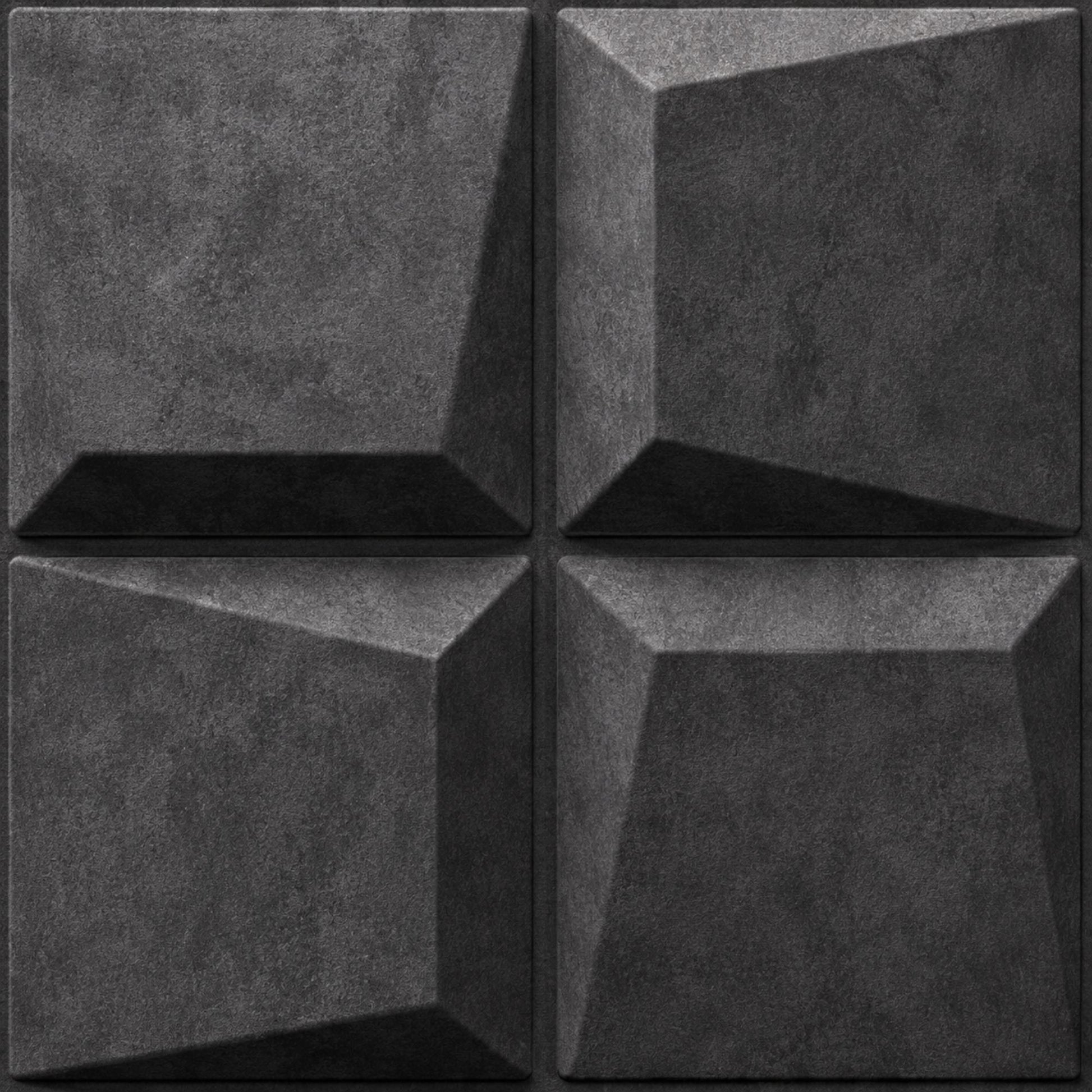 Nexa Gray 3D Wall Panels Cube Design