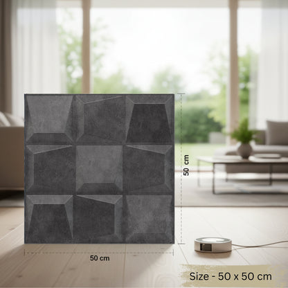 Nexa Gray Cubical Design 3D Wall Panels View-4