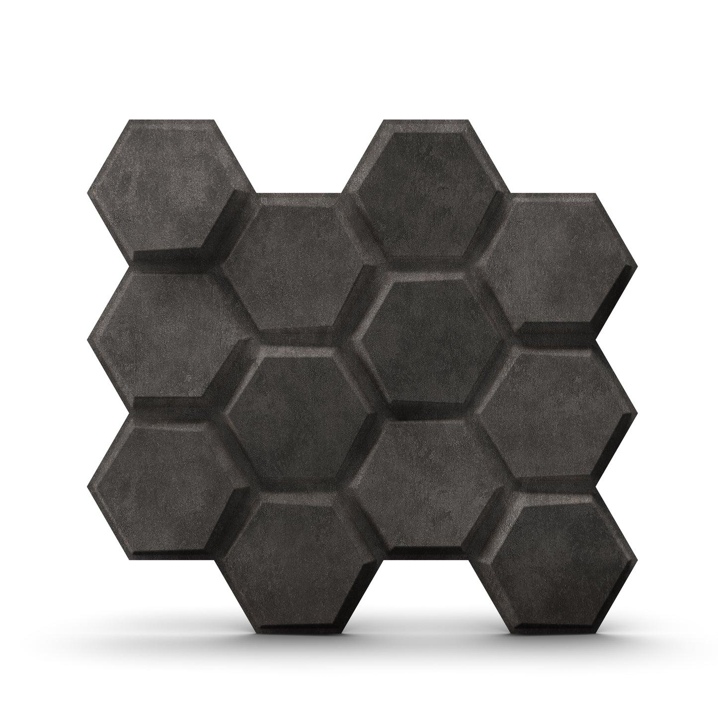 Nexa Gray 3D Wall Panels Hexagon Design-td038