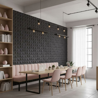 Nexa Gray 3D Wall Panels Pixel Design