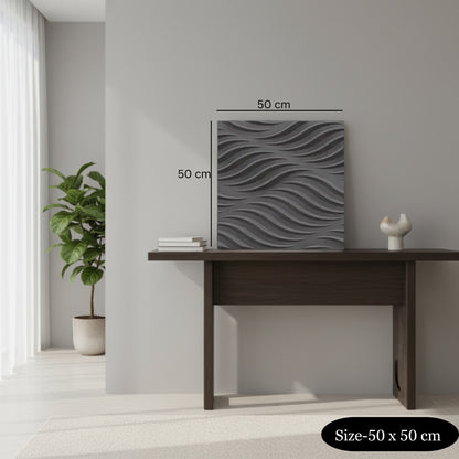 Nexa Gray 3D Wall Panels Swirl Design