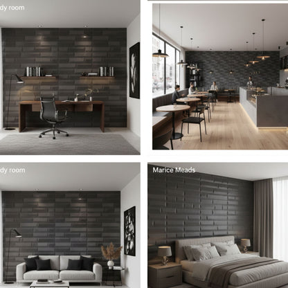 Nexa Gray 3D Wall Panels Vault Design