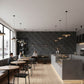 Nexa Gray 3D Wall Panels Vault Design