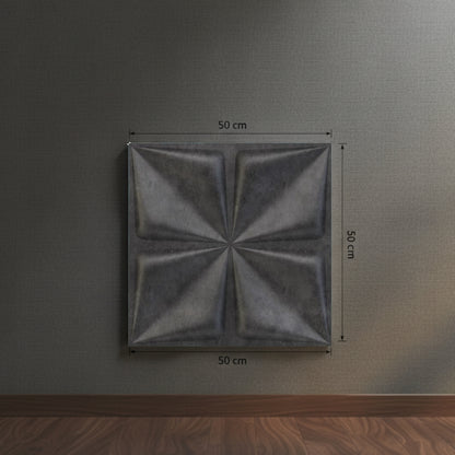Nexa Gray Brown Bloom Design 3D Wall Panel View-3