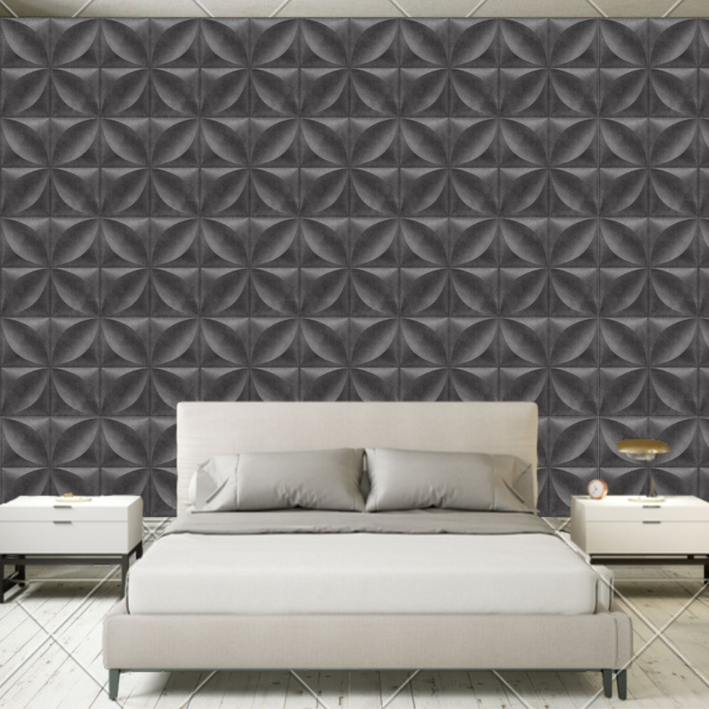 Nexa Gray 3D Wall Panels Butterfly Design