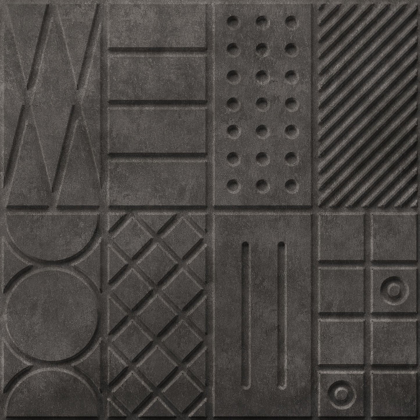Nexa Gray Self Adhesive Panels Square Design