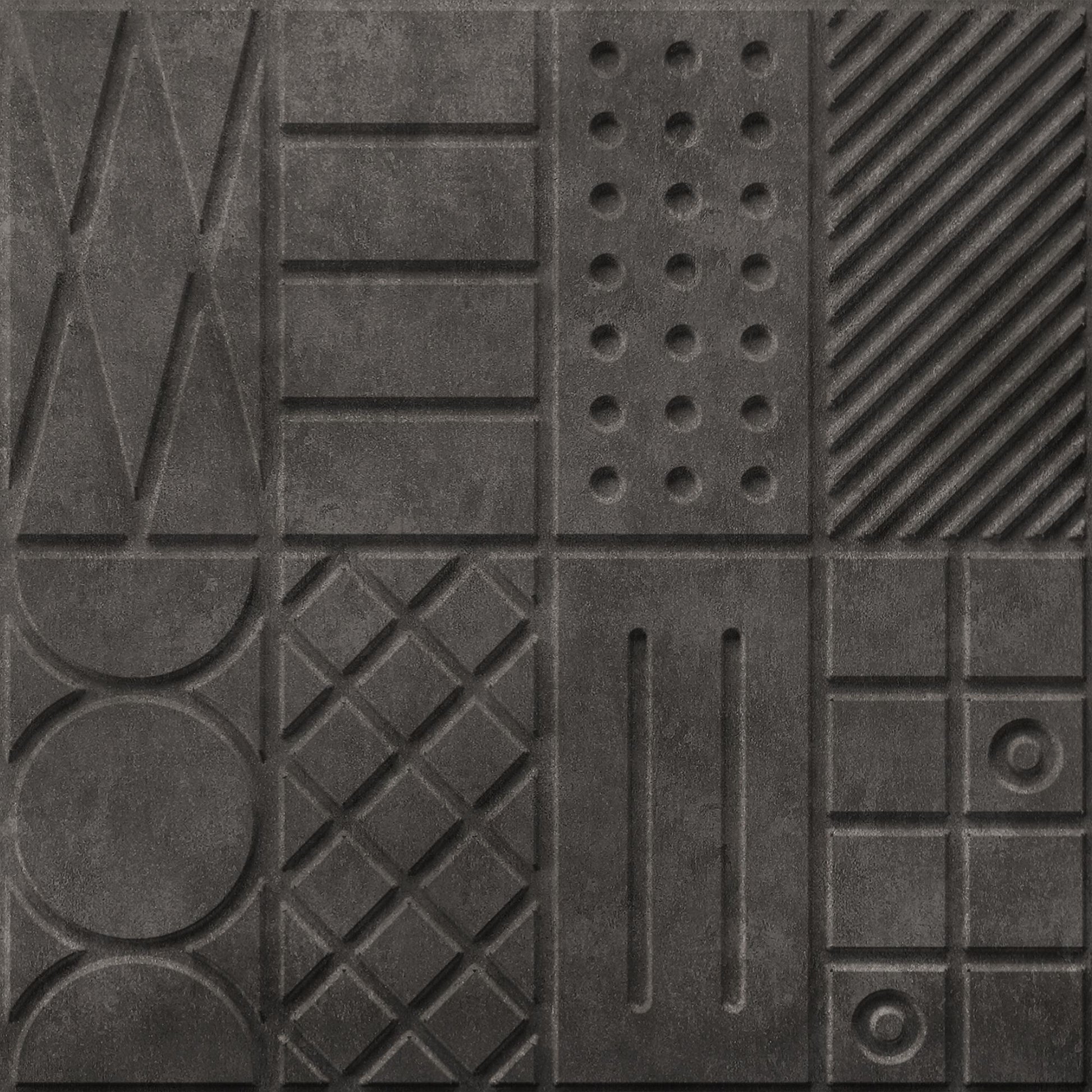 Nexa Gray Self Adhesive Panels Square Design