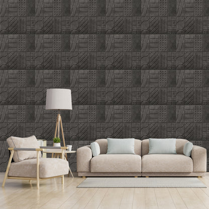 Nexa Gray Self Adhesive Panels Square Design