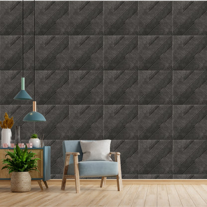Nexa Gray Self Adhesive Panels Line Abstract Design