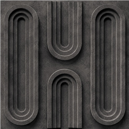 Nexa Gray Loops Design 3D Wall Panel