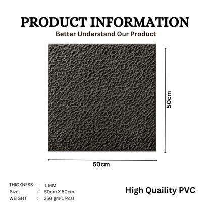 Nexa Gray Self Adhesive PVC wall Panels Textured Design

