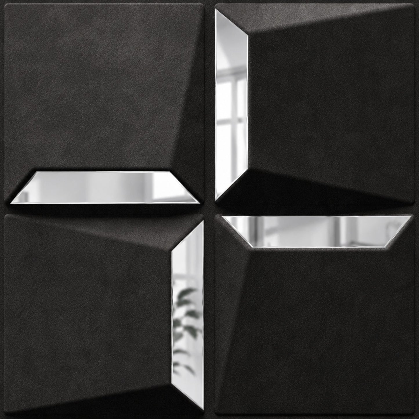 Nexa Gray Silver Acrylic Cube Design 3D Wall Panel