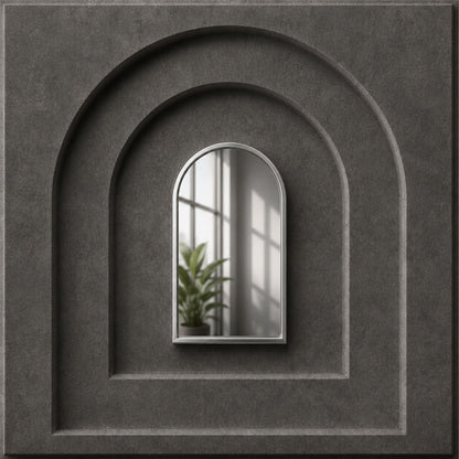 Nexa Gray Silver Archi Design Acrylic 3D Wall Panel