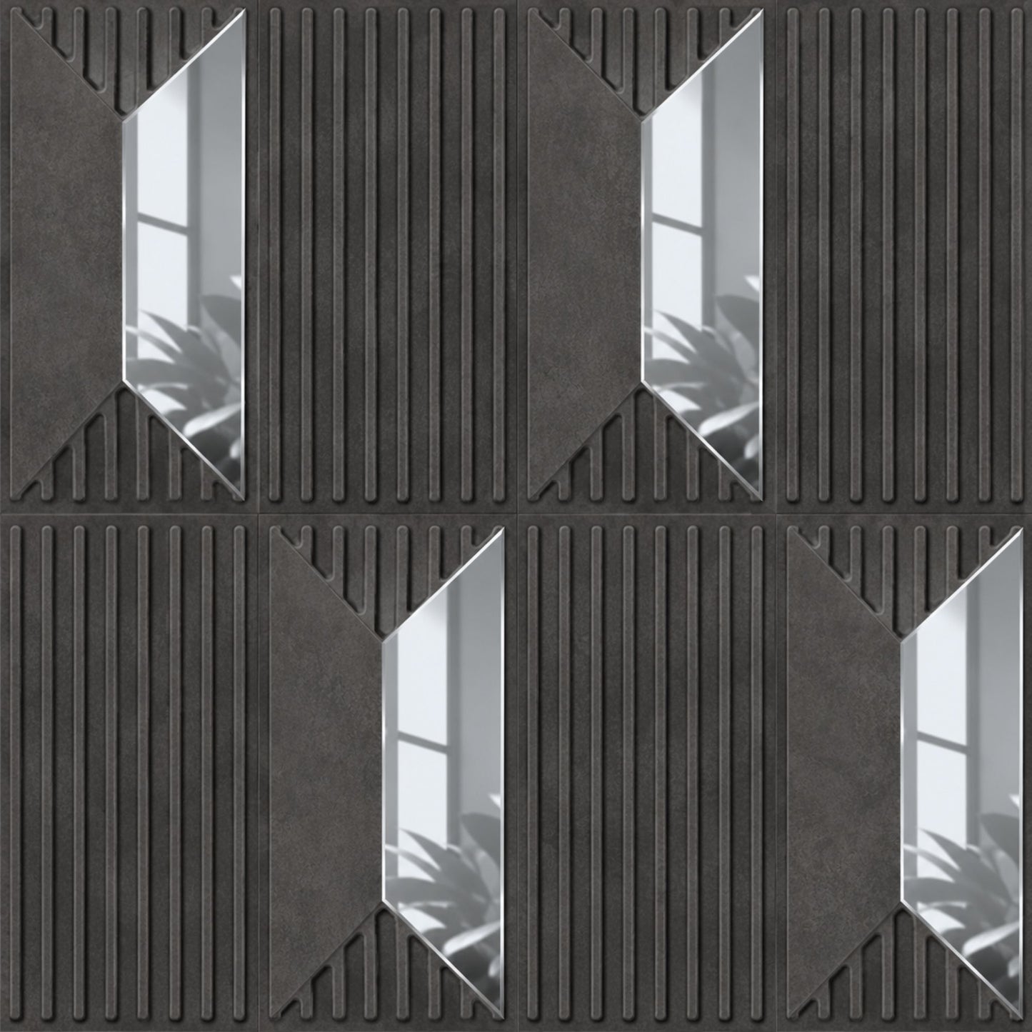 Nexa Gray Silver Artisan Design Acrylic 3D Wall Panel