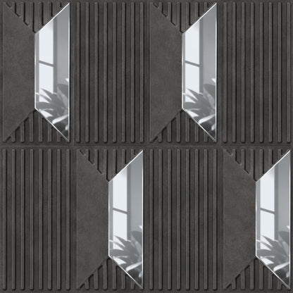 Nexa Gray Silver Artisan Design Acrylic 3D Wall Panel