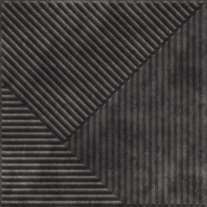 Nexa Gray 3D Wall Panels Stripe Design