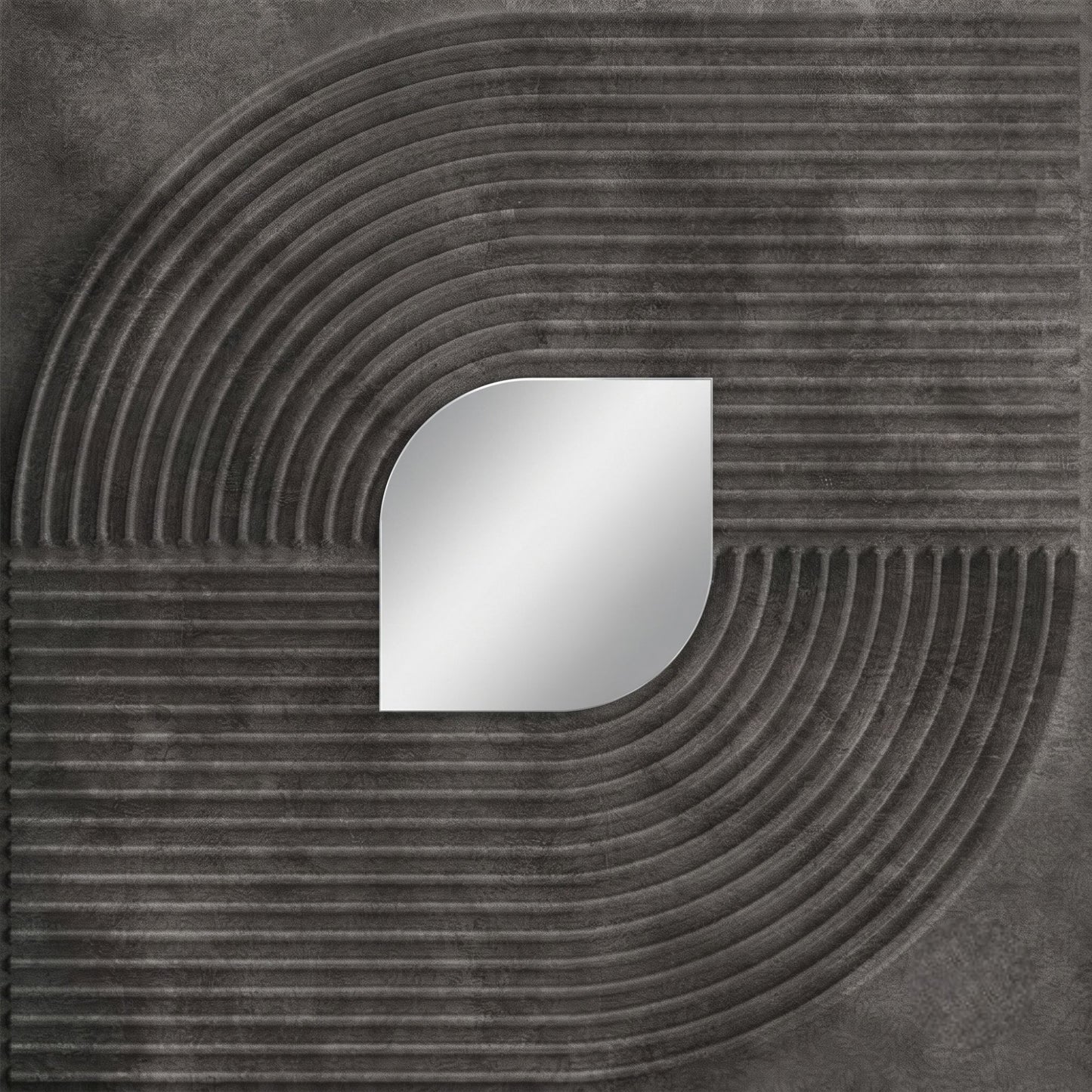 Nexa Grey - Silver Self Adhesive PVC wall Panels Curve Line Design
