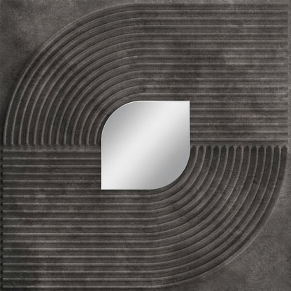 Nexa Grey - Silver Self Adhesive PVC wall Panels Curve Line Design
