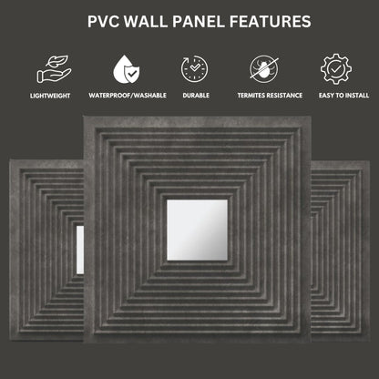 Nexa Grey - Silver Self Adhesive Panels Line Design