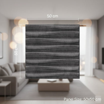Nexa Gray 3D Wall Panels Dune Design