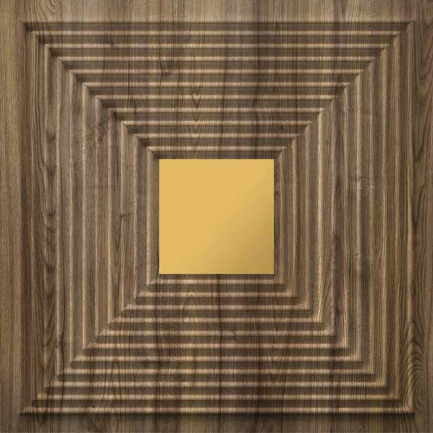 Oak Wood - Gold Self Adhesive Panels Line Design