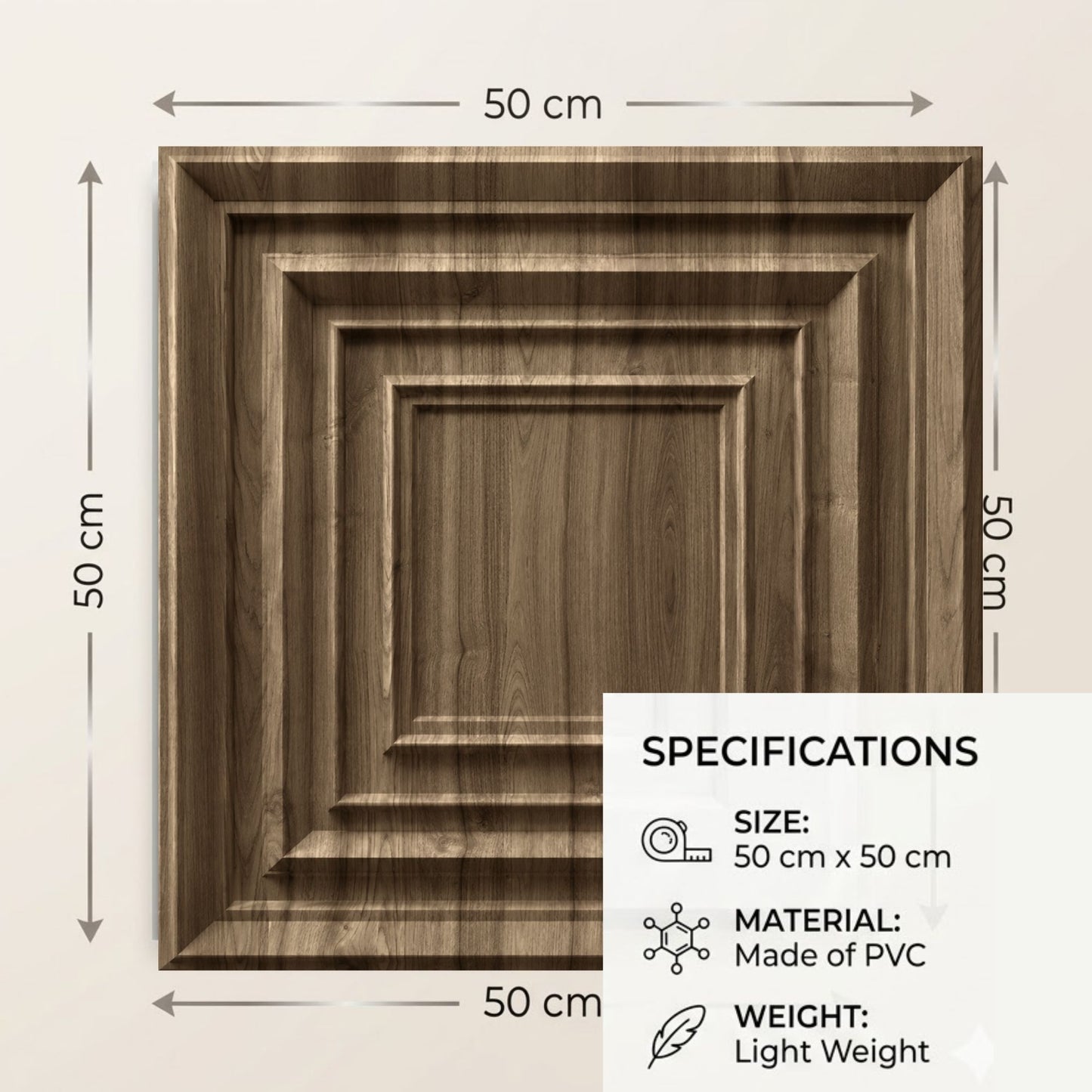 Oak Wood 3D Wall Panels Accent Design3