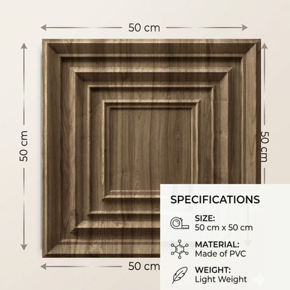 Oak Wood 3D Wall Panels Accent Design3