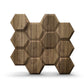 Oak Wood 3D Wall Panels Hexagon Design-td038