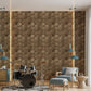 Oak Wood 3D Wall Panels Hexagon Design-td038