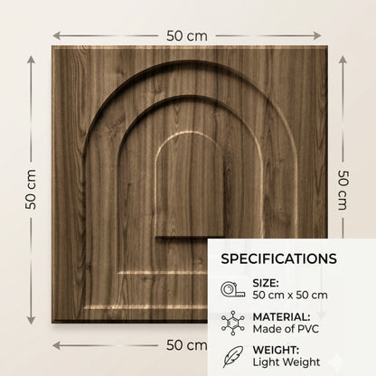 Oak Wood Archi Design 3D Wall Panel-3