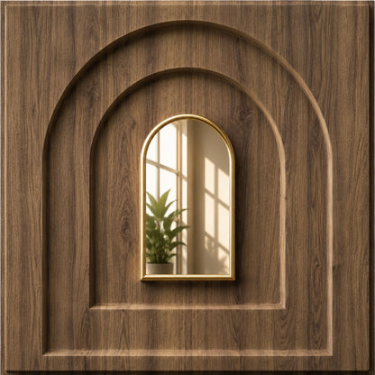 Oak Wood Gold Archi Design Acrylic 3D Wall Panel
