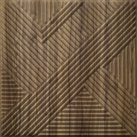 Oak Wood Self Adhesive Panels Line Abstract Design