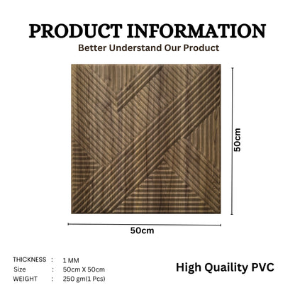 Oak Wood Self Adhesive Panels Line Abstract Design