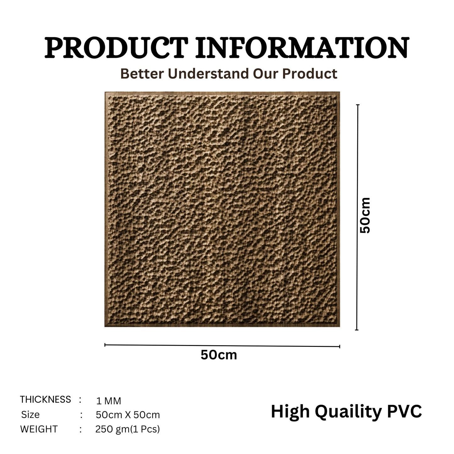 Oak Wood Self Adhesive PVC wall Panels Textured Design
