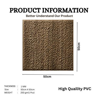 Oak Wood Self Adhesive PVC wall Panels Textured Design
