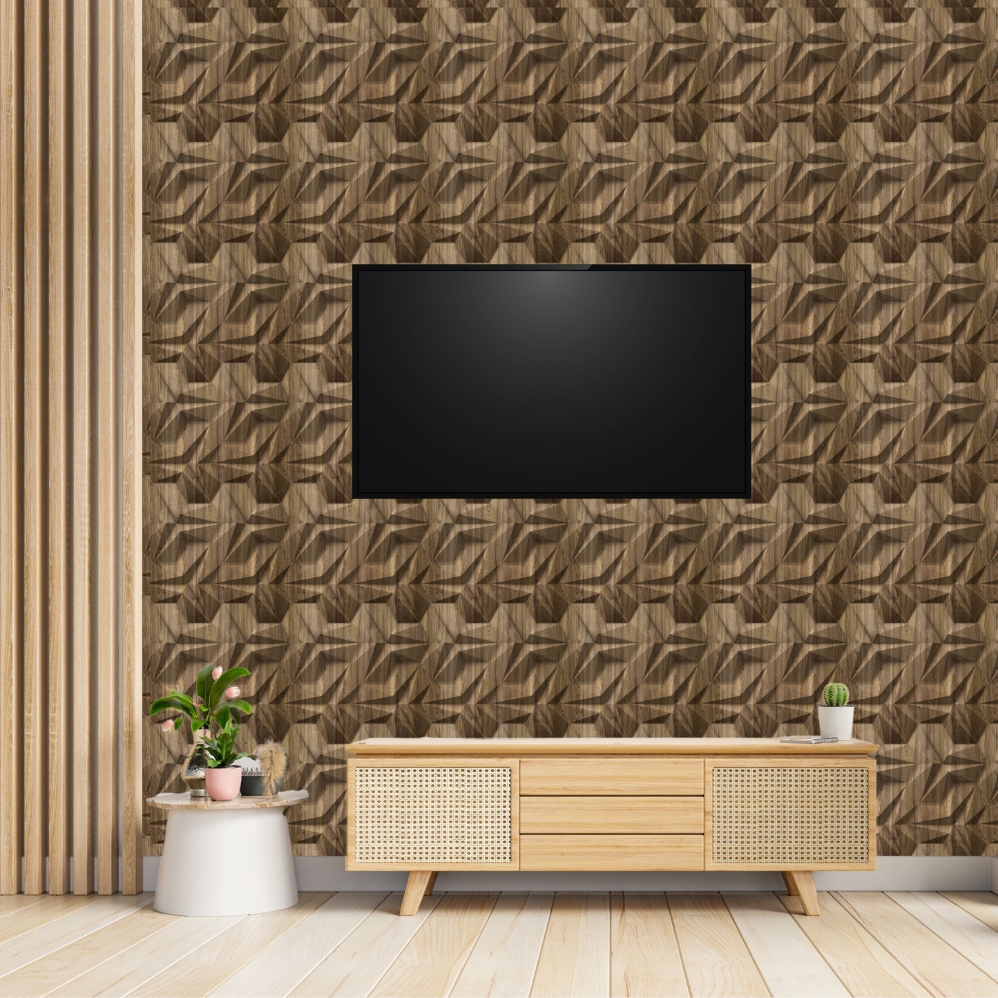 3D Wall Panels - Hexagon Design 43X45 cm