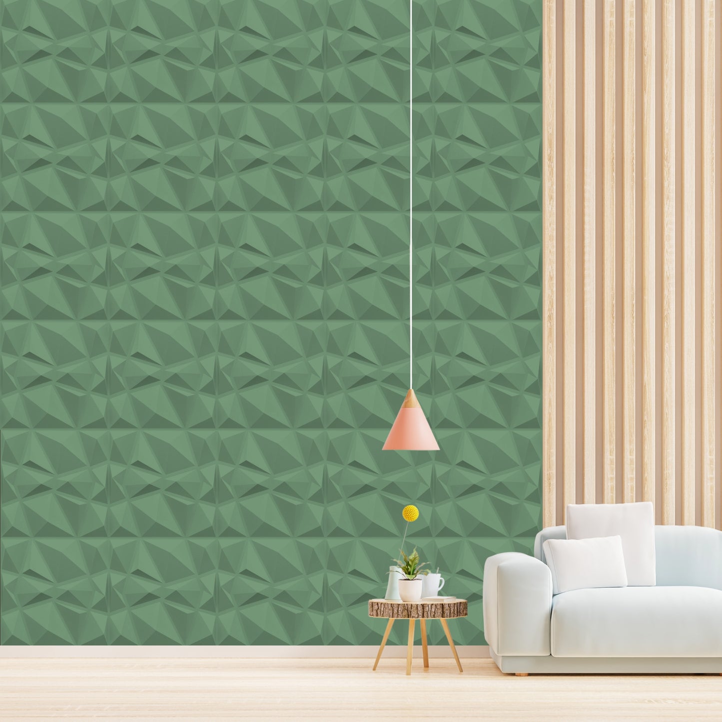 3D Wall Panels - PVC Stone Design 50X50 cm