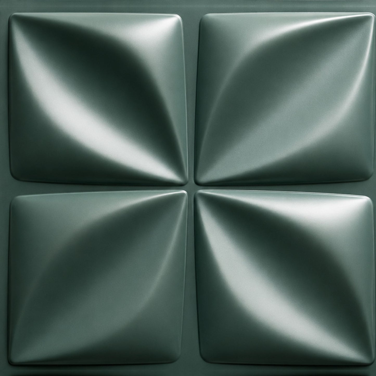 Olive Green Bloom Design 3D Wall Panel View