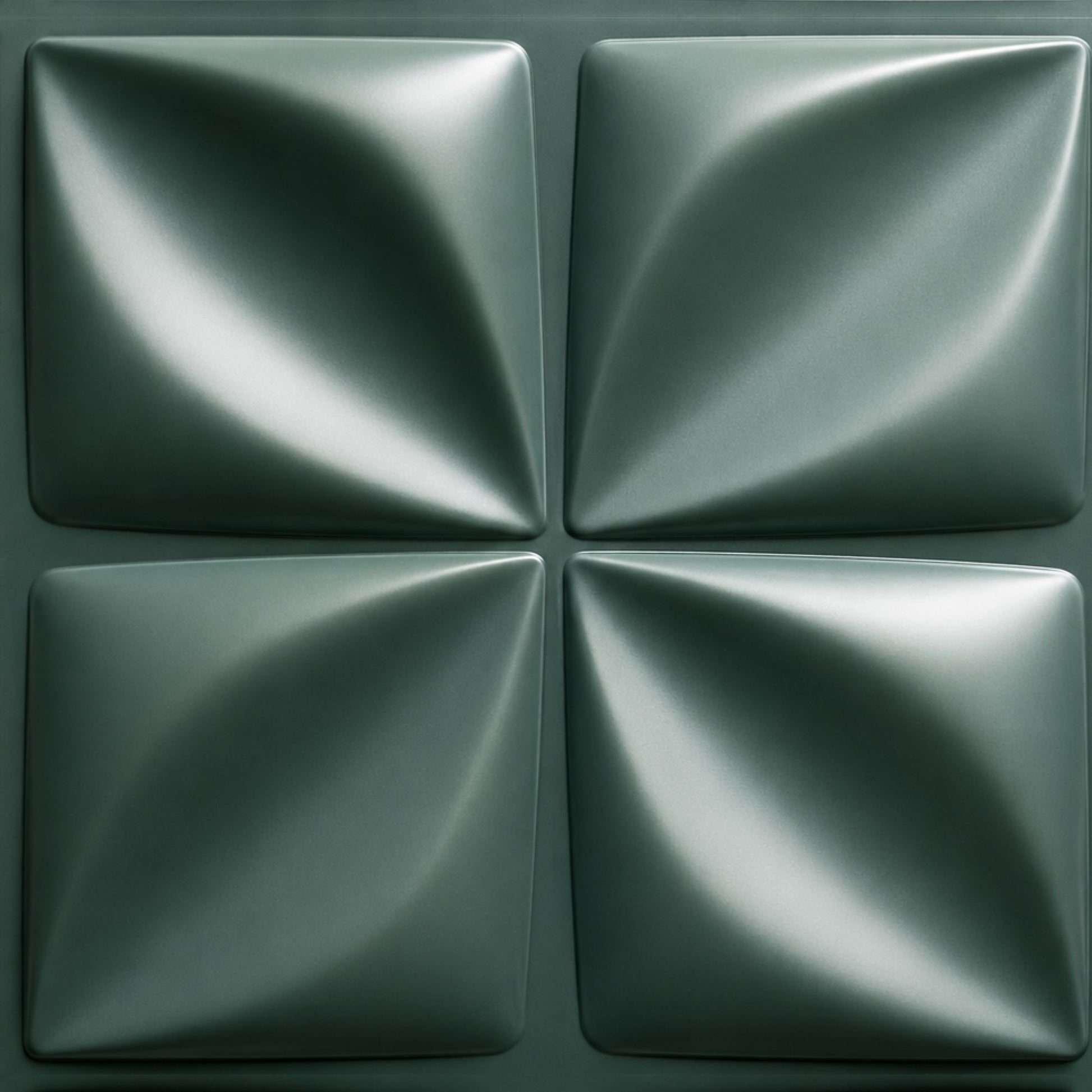 Olive Green Bloom Design 3D Wall Panel View