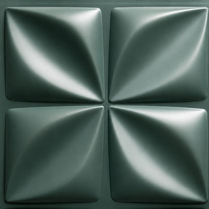 Olive Green Bloom Design 3D Wall Panel View